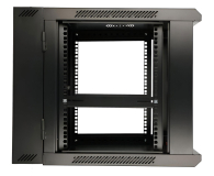 Extralink Szafka wisząca rack 6U 600x600 czarna dwusekcyjna EX.12929 - 1323213 - zdjęcie 3